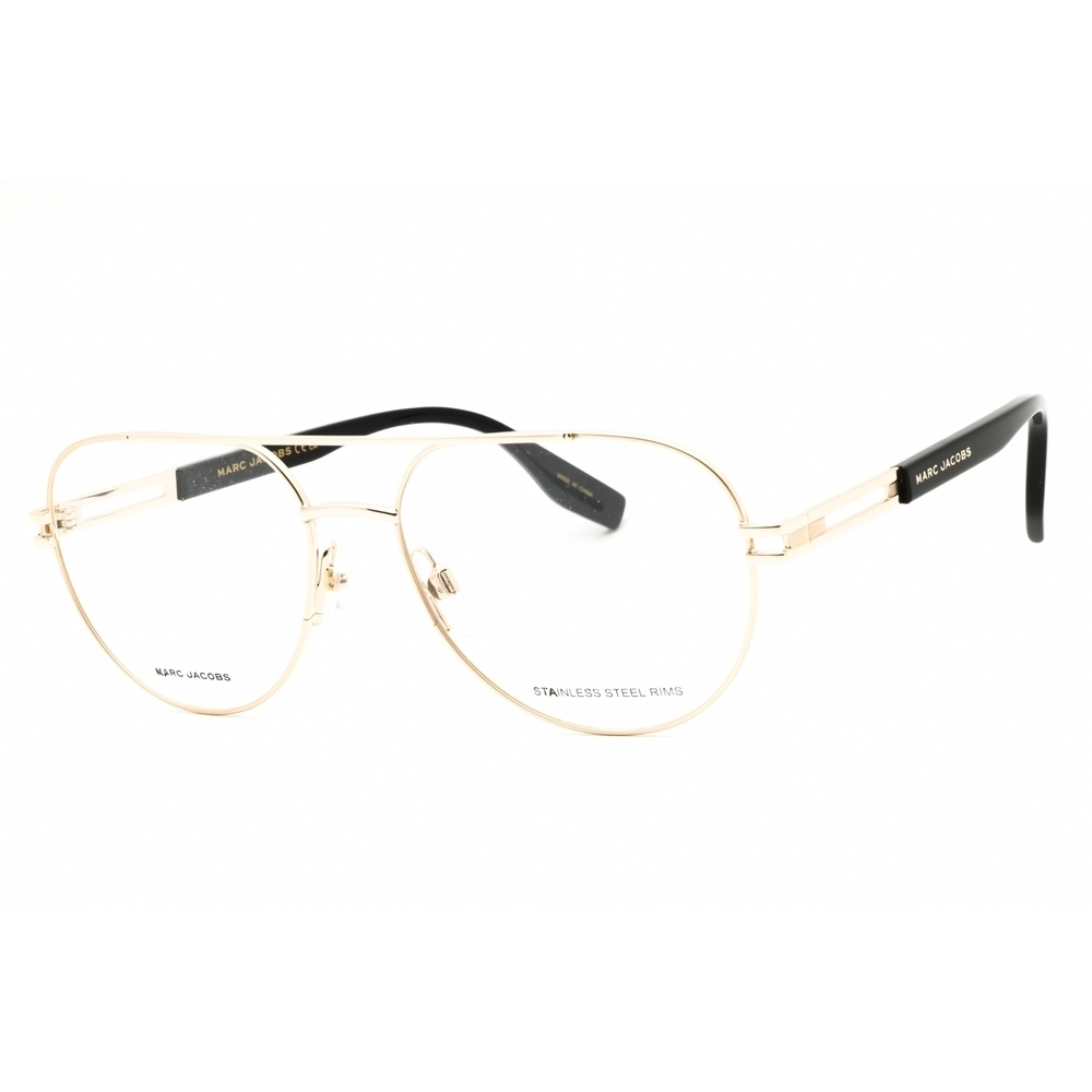 NWT Marc Jacobs MARC 676-0J5G 00 Gold Aviator 57mm Eyeglasses